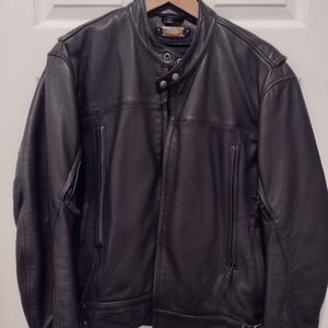 Men's Black Leather Jacket